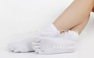 Calcetines de Yoga con Dedos Separados - Algodón Premium con Masaje y Estampado - Image 18