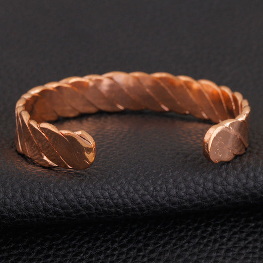 Pulsera Magnética de Cobre Oro Rosa - Image 3