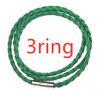 Pulsera de Cuero Trenzado Personalizada para Hombre con Nombre y Acero Inoxidable - Image 47