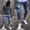 Pantalones Vaqueros Rotos con Parches