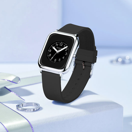 Reloj de Cuarzo Cuadrado Negro Resistente al Agua para Mujer – Elegancia Exquisita - Image 8