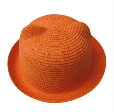 Sombrero de Paja Estilo Coreano con Orejas de Gato - Protección Solar Verano - Image 6