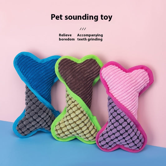 Juguete de Hueso Sonoro para Perros con Textura Masticable