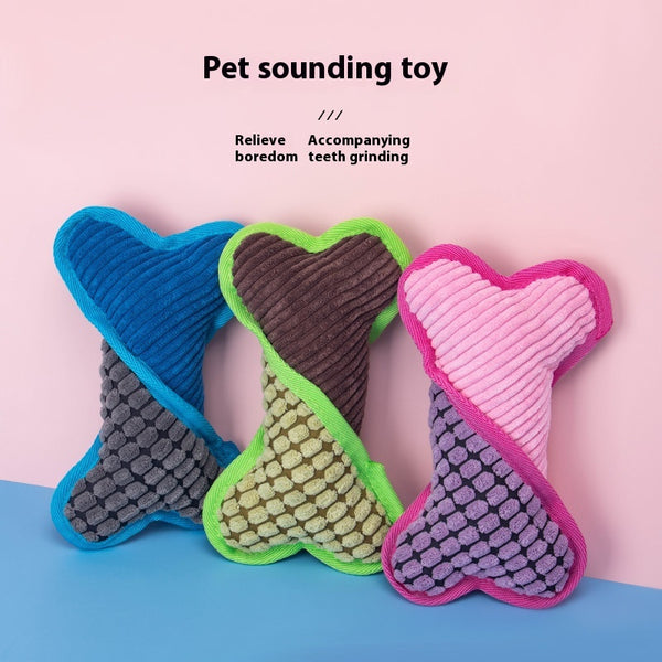 Juguete de Hueso Sonoro para Perros con Textura Masticable