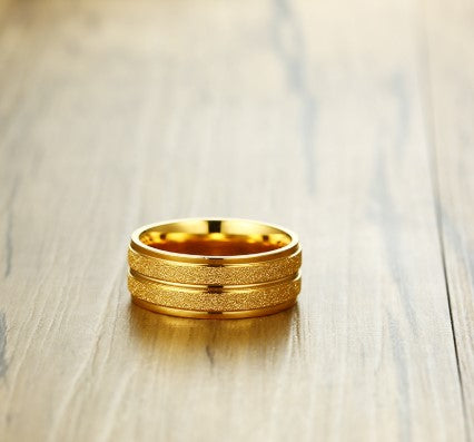 Anillo de Acero Titanio con Diseño Color Scrub - Image 3
