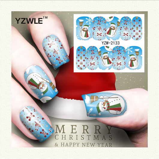 Stickers de Uñas Navideños: Reno, Copo de Nieve y Muñeco de Nieve - Image 5