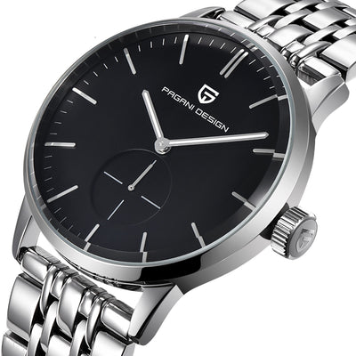 Reloj de Acero Bergani con Banda de Cuarzo