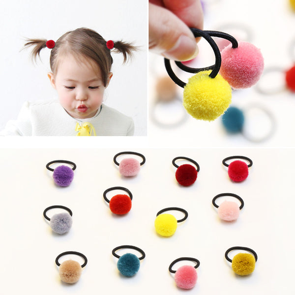 Bandas Elásticas para Cabello Infantil sin Costuras - Colores Pastel Coreanos