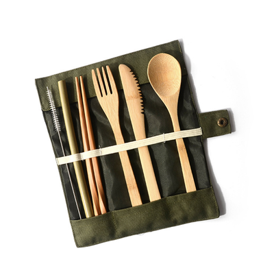 Set de Cubiertos Portátil de Bambú Reutilizable con Estuche - Cero Residuos - Image 17