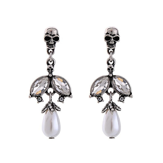 Aretes Góticos de Perla Retro - Diseño Europeo Minimalista con Personalidad