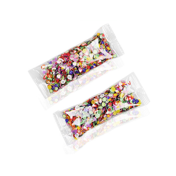 Kit de 1000 Piezas de Arcilla Suave Frutas y Accesorios para Uñas DIY