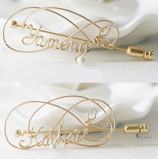 Broche Alfabeto Personalizable DIY