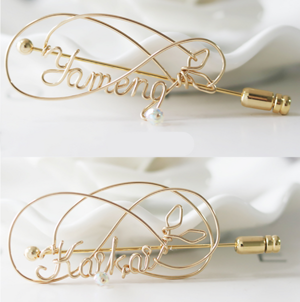 Broche Alfabeto Personalizable DIY