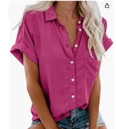 Blusa Tipo Camisa para Mujer con Cuello Solapa y Botones - Image 13