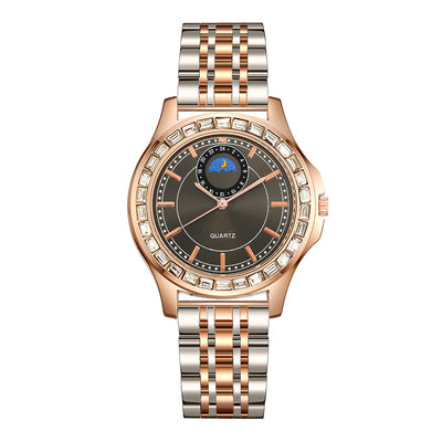 Reloj de Acero Inoxidable con Strass para Mujer - Temperamento Elegante - Image 5