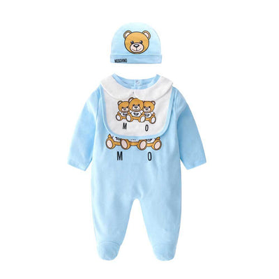Pijama Mameluco Bebé Estampado Osito Manga Larga para Gatear - Image 13