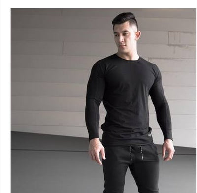Playera Deportiva de Manga Larga para Hombre - Ajuste Elástico y Transpirable - Image 9
