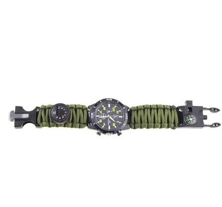 Pulsera de Supervivencia 6 en 1 con Brújula y Paracord para Camping y Emergencias - Image 4