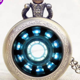 Reloj de Bolsillo Iron Man Tony Stark con Parches Personalizables DIY - Image 3