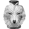 Sudadera con Capucha Estampado 3D Animal para Hombre - Hoodie Casual Streetwear