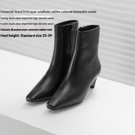 Botas de Invierno para Mujer en Cuero Genuino - Calidez y Estilo - Image 7