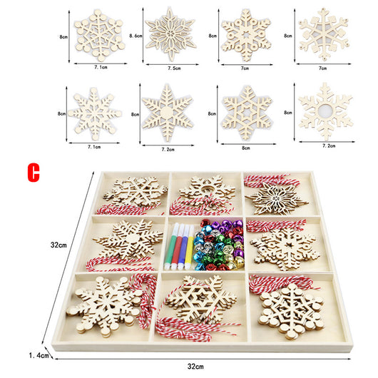 Adorno Navideño de Árbol en Madera Rústica - Image 22
