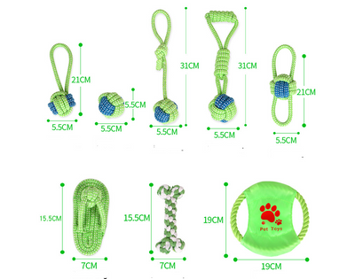 Juego de Juguetes de Cuerda para Perros y Gatos - Limpieza Dental y Entretenimiento - Image 8