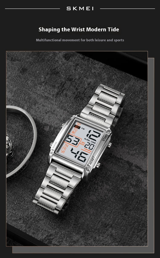 Reloj Deportivo Digital Cuadrado para Hombre con Pantalla de Fecha y Resistencia al Agua - Image 16