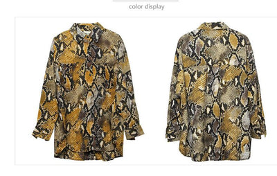 Blusa Leopardo Retro Mujer Manga Larga Suelta Moderna Otoño Invierno - Image 9