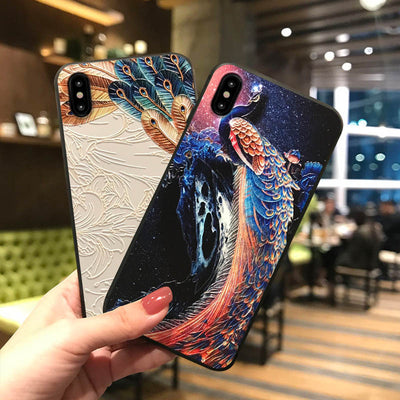 Funda para Apple con Relieve de Pavo Real - Image 2
