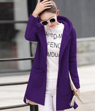 Sudadera Sanitaria Suelta con Capucha para Mujer - Image 3