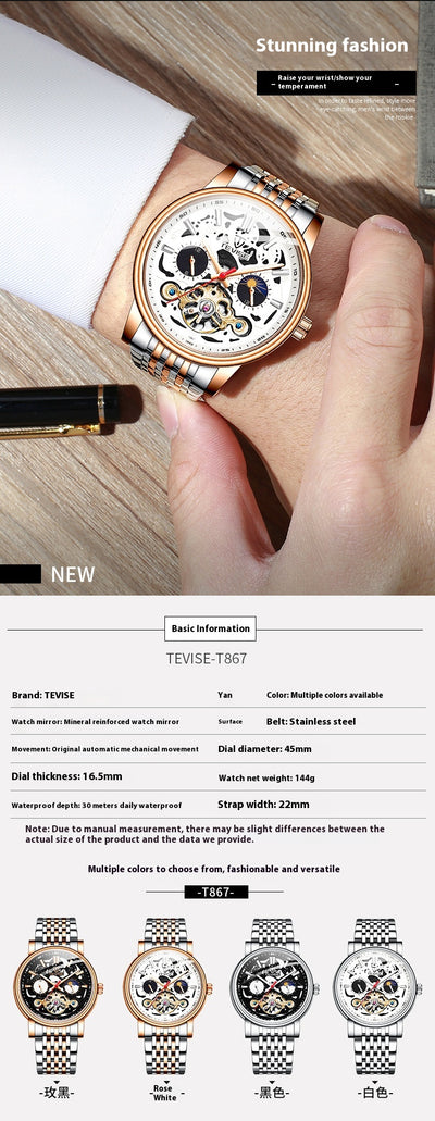 Reloj Mecánico Tourbillon de Moda con Luminiscencia y Resistencia al Agua - Image 14