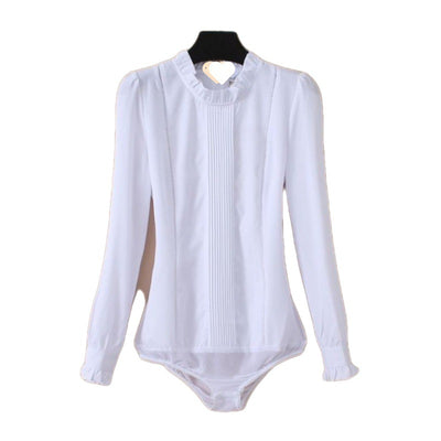 Camisa Ejecutiva Blanca de Cuello Alto para Hombre - Traje Empresarial Versátil - Image 2