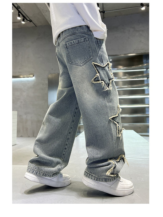 Jeans Anchos Pentagrama para Niños - Estilo Moderno y Cómodo - Image 17
