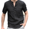 Camisa Polo Manga Corta a Rayas con Cuello Alto