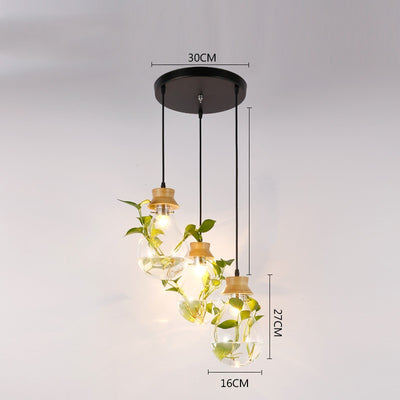Lámpara Acuario de Cristal para Sala - Decoración Moderna con Plantas Acuáticas - Image 10