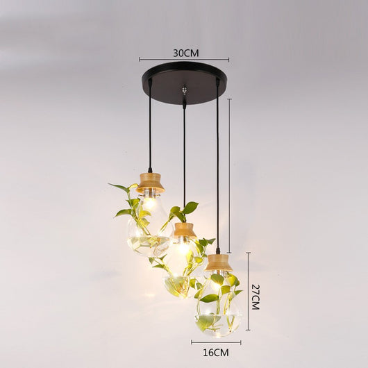 Lámpara Acuario de Cristal para Sala - Decoración Moderna con Plantas Acuáticas - Image 10