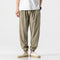Bloomers Hombre Algodón y Lino Talla Grande Ajuste Suelto Color Liso