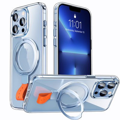 Funda Magnética Transparente con Anillo Giratorio y Soporte Ajustable - Image 10