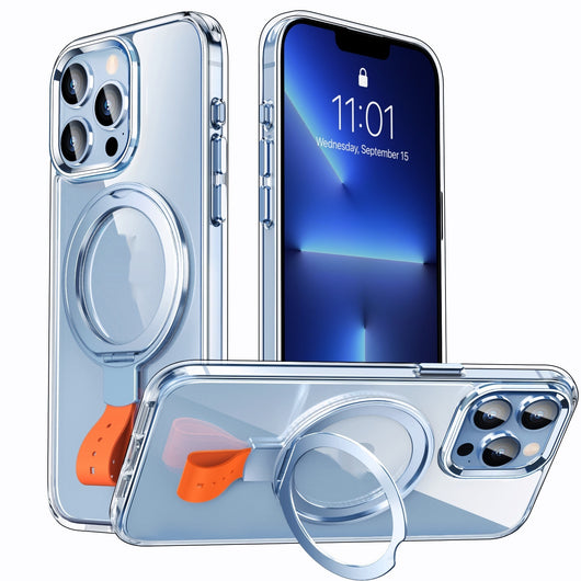 Funda Magnética Transparente con Anillo Giratorio y Soporte Ajustable - Image 10
