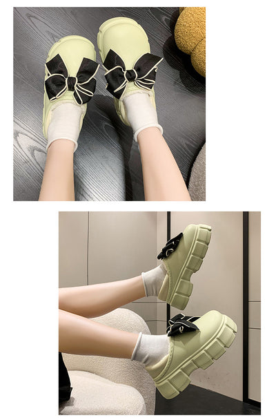Pantuflas de Algodón con Lazo Cálidas y Impermeables para Casa - Image 18