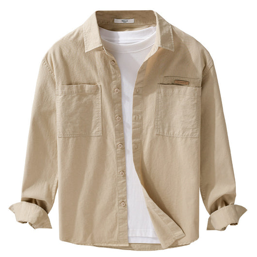 Camisa Casual Holgada de Manga Larga para Hombre - Versátil y Cómoda - Image 7
