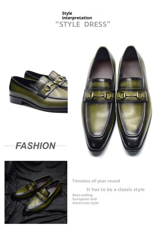 Zapatos de Cuero Genuino para Hombre - Estilo Business Casual Verano - Image 7