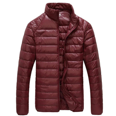Chaqueta de Plumas Ligera para Hombre con Cuello Tipo Mao - Talla XL - Image 7