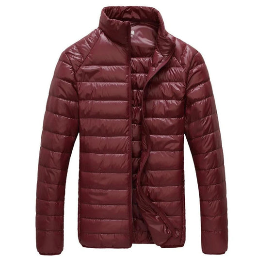 Chaqueta de Plumas Ligera para Hombre con Cuello Tipo Mao - Talla XL - Image 7