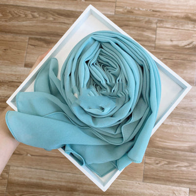 Pañuelo Hijab de Gasa Perlada Liso para Mujer - Image 51