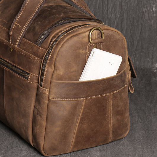 Bolsa de Viaje Cuero Crazy Horse Auténtico - Image 12