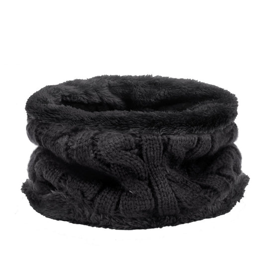 Conjunto de Gorro y Bufanda de Terciopelo Grueso para Hombre y Mujer
