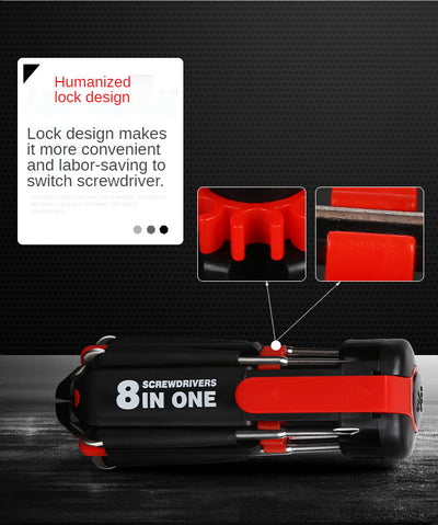 Destornillador 8 en 1 con Linterna LED para Auto y Exterior - Image 20