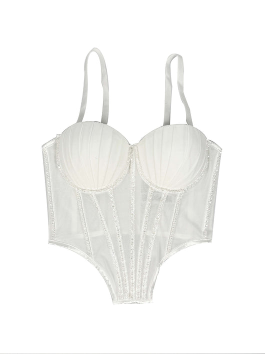 Sostén de Malla Transparente con Piedras y Varillas - Diseño Atrevido para Usar Fuera - Image 6
